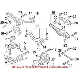 Audi VW Suspension Control Arm Bushing - Rear 5Q0505553